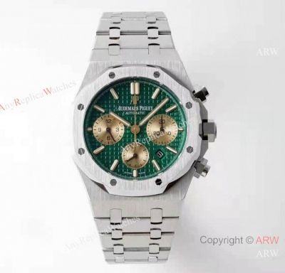 AAA Swiss Replica Audemars Piguet Royal Oak Chronograph 7750 Olive-Green Dial